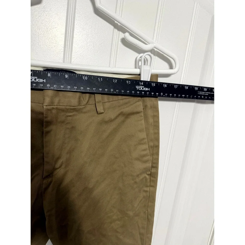 Banana Republic Fulton Skinny Fit Pants Mens 30x30 Khaki Tan Chino Stretch 6447
